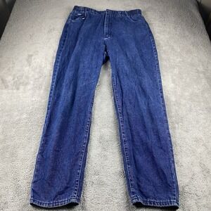 Lee Straight Fit Tapered Leg Jeans Womens 16 Medium Blue Medium Wash High Rise